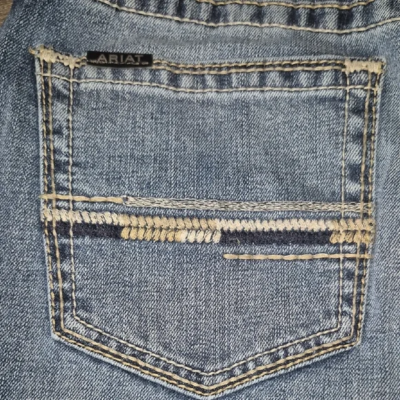 Ariat M4 Men's Relaxed Straight Leg Blue Jeans - Picture 5 of 10